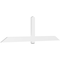 Ekena Millwork Eugene Architectural Grade PVC Gable Bracket, 108"W x 31 1/2"H x 2"D x 6"F, 7/12 Pitch GBP108X32X0206EUG00 - alternate 1